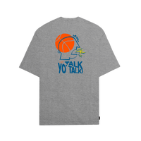 Titan Hoops Talk Tee - Dark Heather