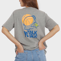 Titan Hoops Talk Tee - Dark Heather