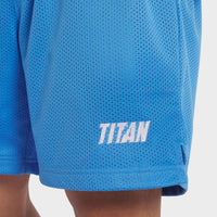 Titan Hoops Strike Logo Performance Shorts - Colony Blue