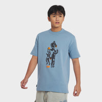 Titan Hoops Talk Play Tee - Colony Blue